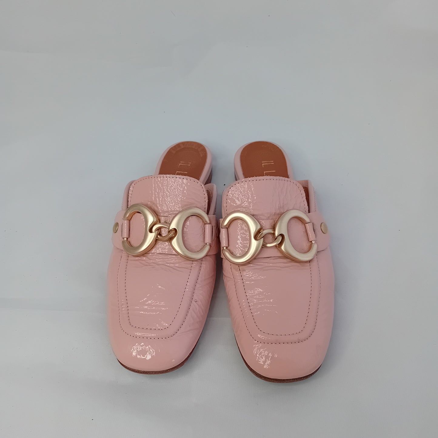 Il Laccio pink mules