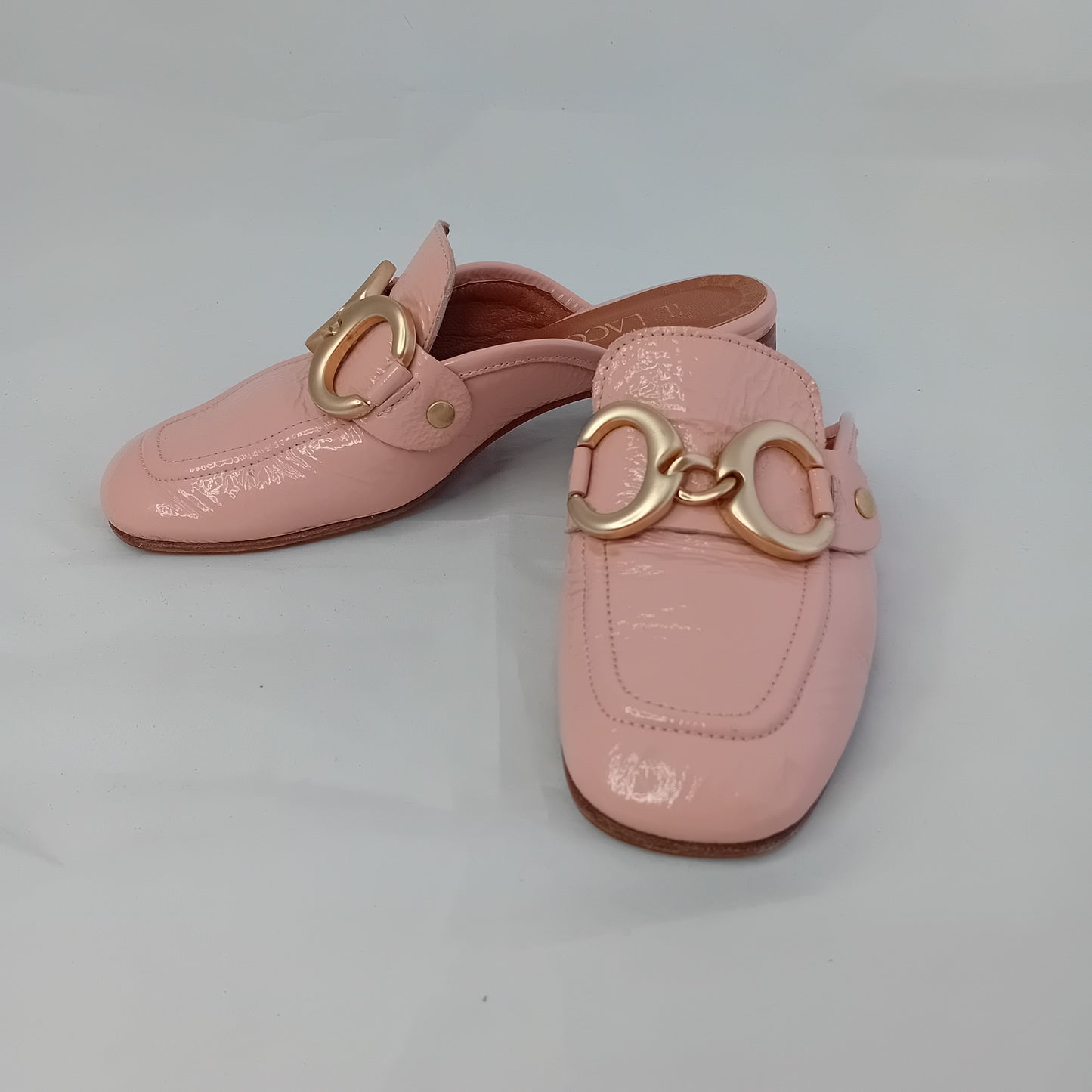 Il Laccio pink mules