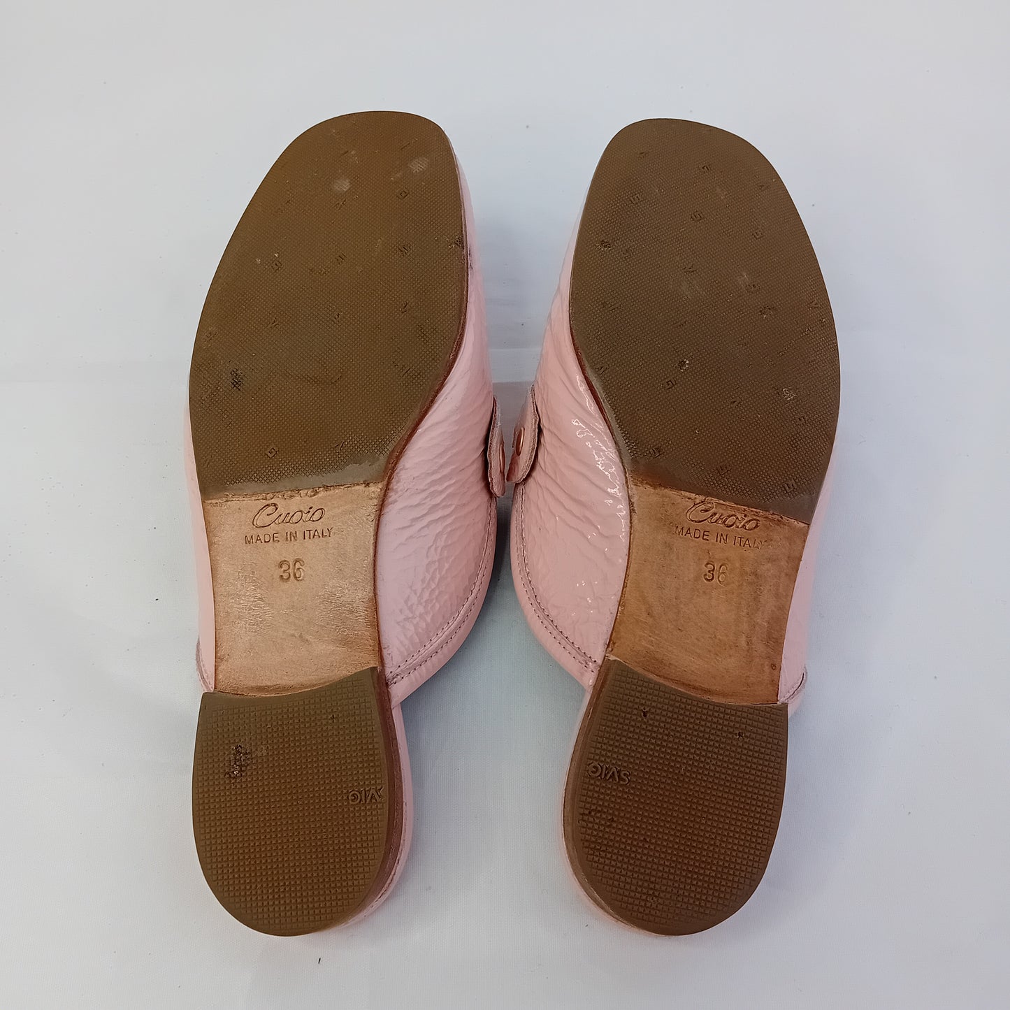 Il Laccio pink mules