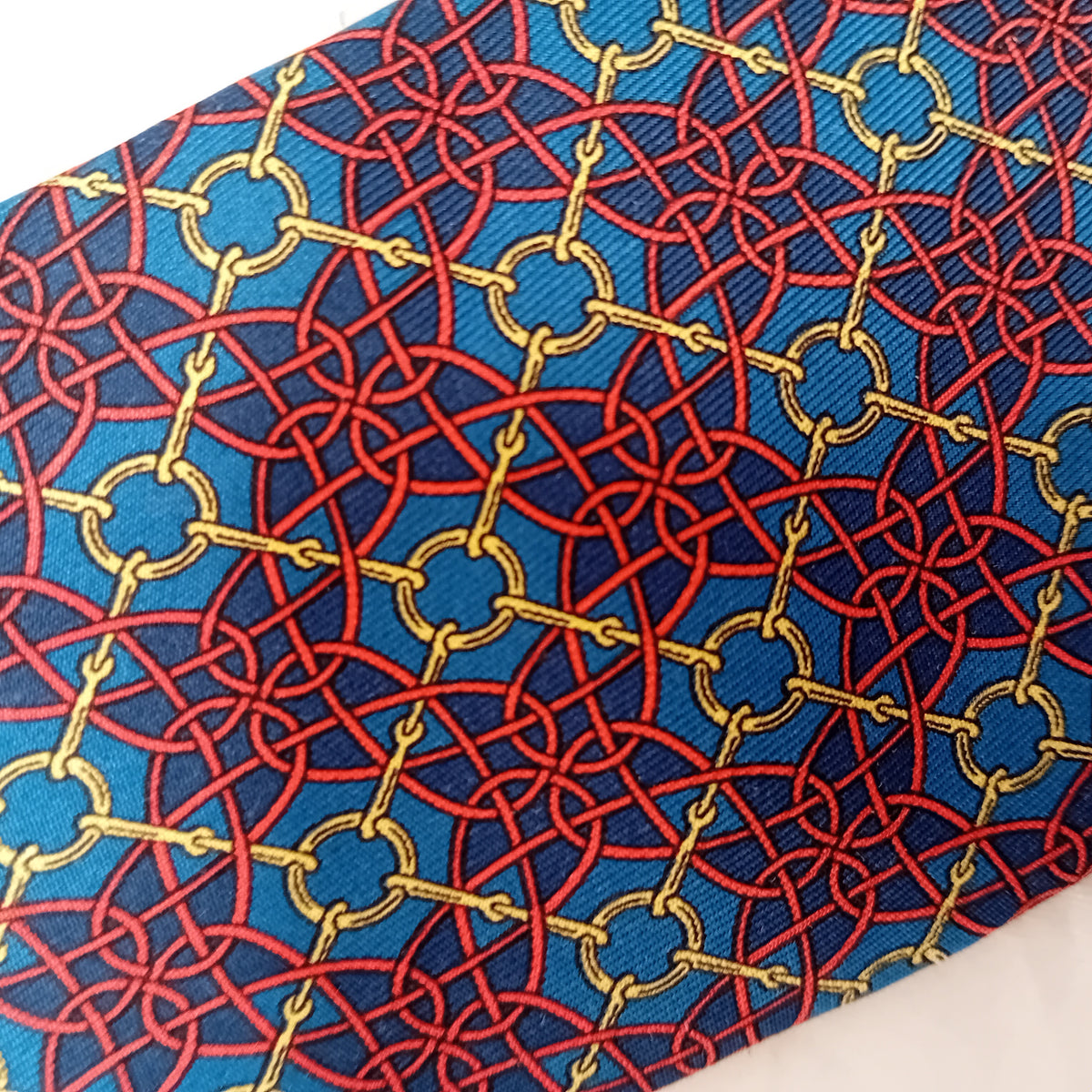 Cravatta vinatge Hermés geometrica