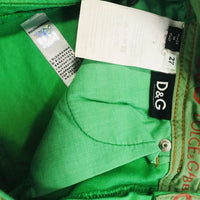 D&G green capri denim